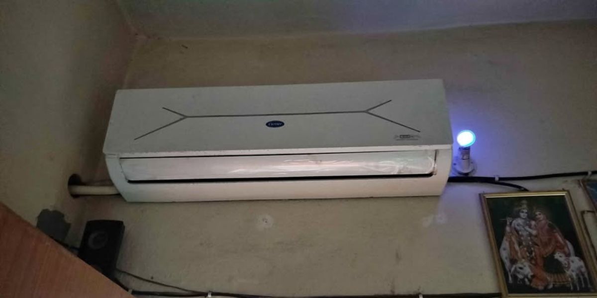 Carrier 1 5 ton 5 star cai18ee5r36f0 wall mounted ac installed