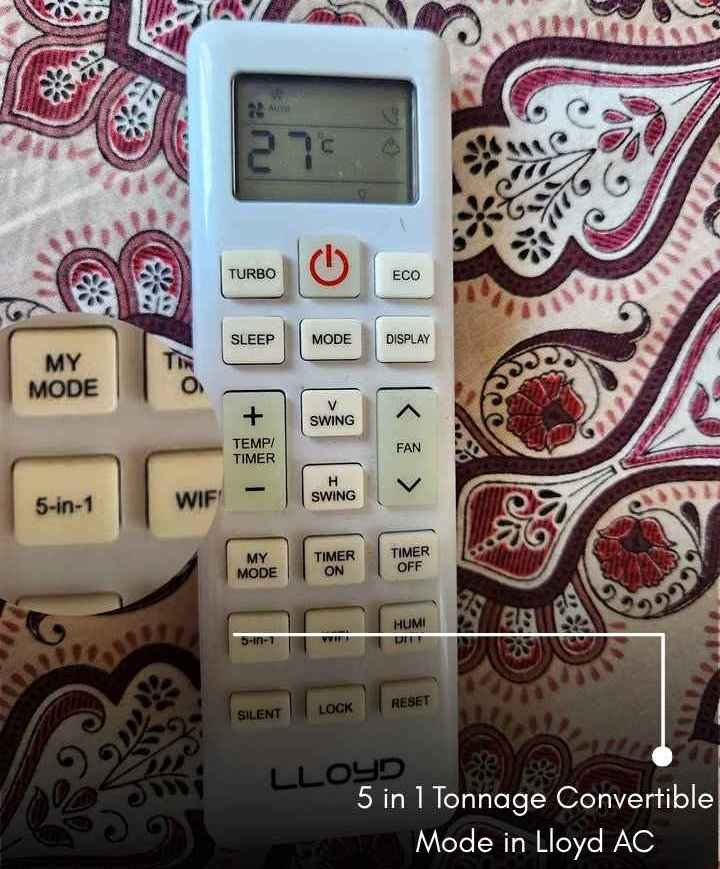 5 in1 Convertible Lloyd AC Remote